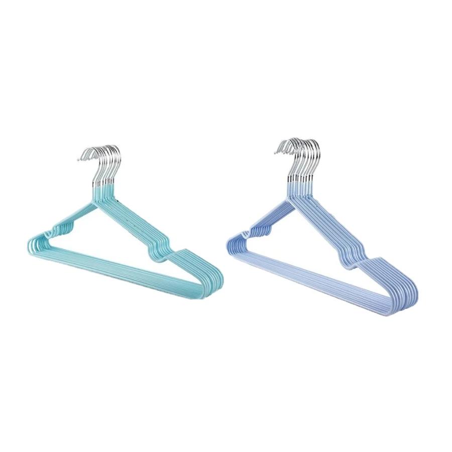 10pcs Children Adult Clothes Hanger Clothes Drying Rack Non-Slip Metal Shirt Hook Hangers Coat Hanger Clothes Accessories Rack