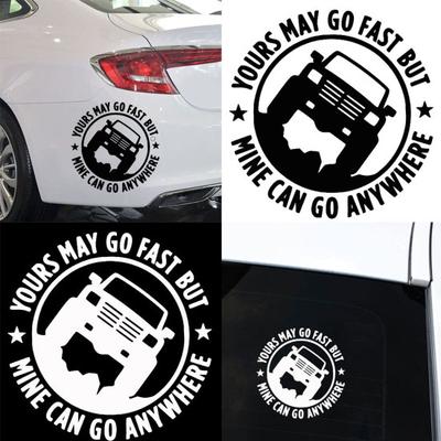 Funny Letters Off-Road Car Vehicle Body Window Reflective Decals Sticker Decor