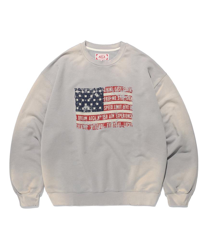 AECA Easy & Free Flag Sweat Shirts (3 Colors)