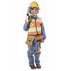 Construction Worker Costume - DRESS UP AMERICA - 513-T2526 - Orange Vest - Yellow Helmet - Size 61-66cm
