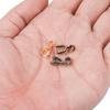 20pcs/lot Copper Plated Pendants Clasp Clips Charm Bail Beads Melon Seeds Buckle For DIY Jewelry Making Necklace Supplies