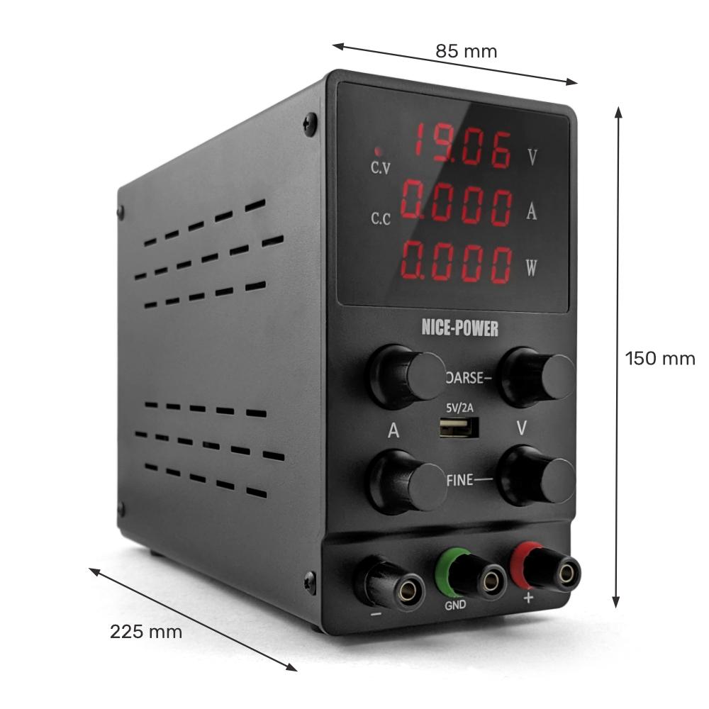 Zasilacz Laboratoryjny Serwisowy 30V 10A Regulowany Precyzyjny Usb Cc Cv