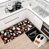 2pcs Halloween Kitchen Carpet, Indoor And Outdoor Welcome Doormat, Bedroom And Living Room Floor Mat, Home Decoration
