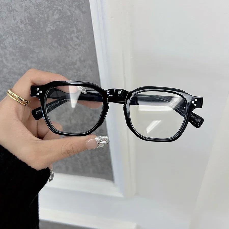 Square Anti Blue Light Glasses Fashion Retro Classic Women Men Computer Gaming Eye Protection Plain Spectacles