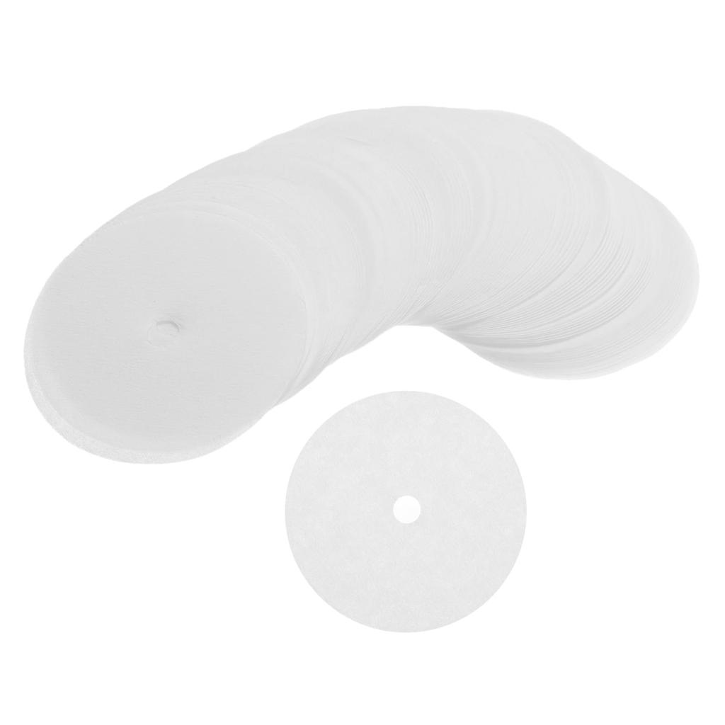uxcell Round Paper Disposable Coffee Filters with Holes, 2.52" OD, for Espresso Makers, Cafes, and Offices, Pack of 400, White