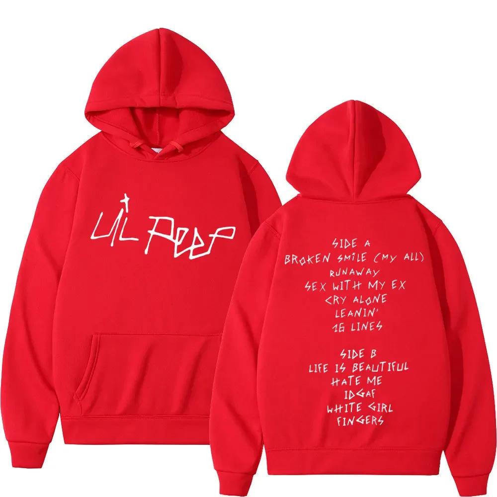 Pop Rapper Lil Peep Prints Fashionable Pullover, Casual Hip-hop Hoodie for Men and Women, Warm Hoodie for Autumn and Winter