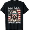 Dudes For Like Harris, Man White Dude For Kamala Harris 2024 T-Shirt