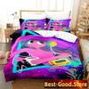 3D The Midnight Gospel Parallel Bars Bedding Set Printed With Pillowcase Bed Duvet Cover Soft Queen King Size Bedclothes Home
