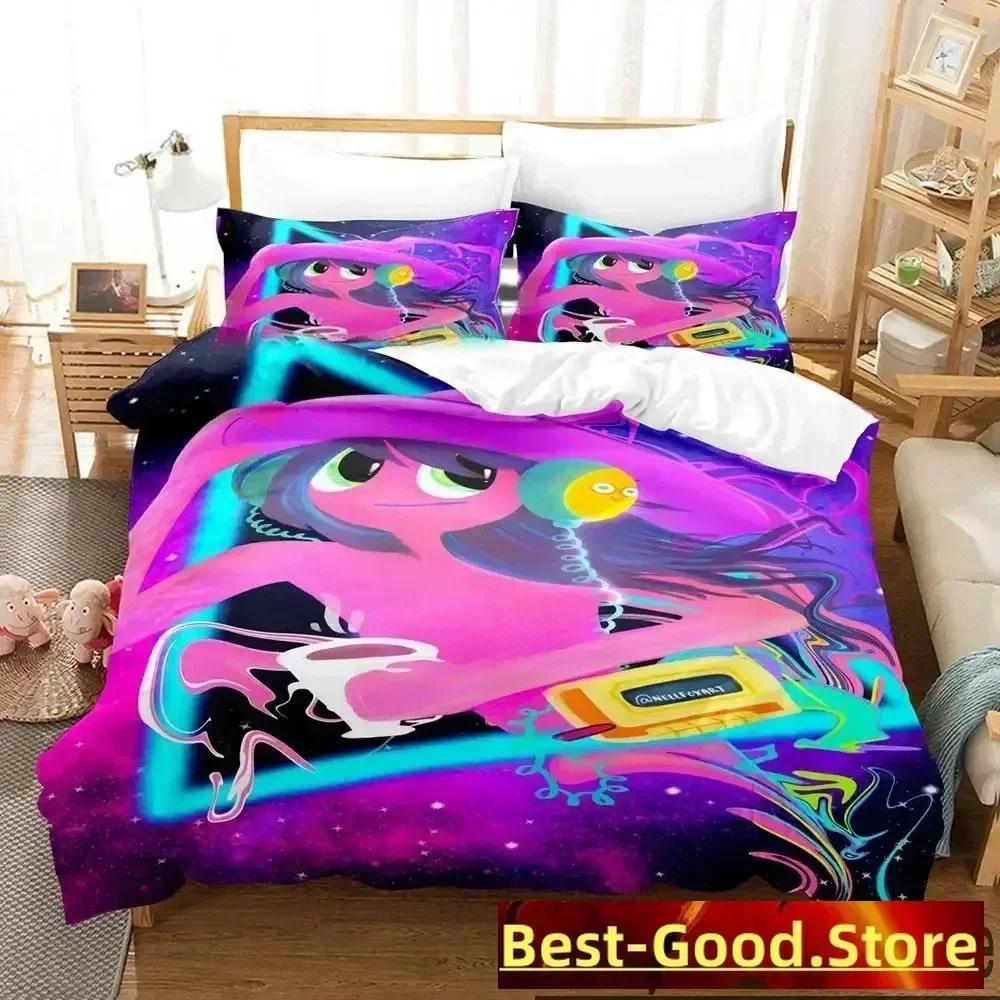 3D The Midnight Gospel Parallel Bars Bedding Set Printed With Pillowcase Bed Duvet Cover Soft Queen King Size Bedclothes Home