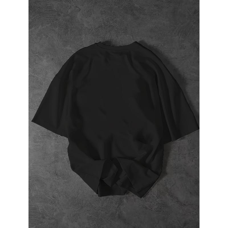 Streetwear-T-Shirt für Herren – Lässiges Kurzarm-Sommershirt mit Print, Rundhalsausschnitt, maschinenwaschbar, urbanes Modehemd für junge Männer
