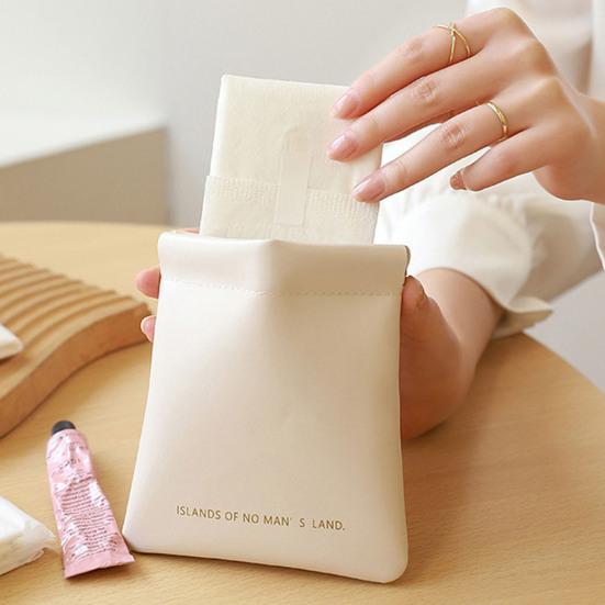 Mini geantă cosmetică din piele artificială, impermeabilă, elegantă, cu închidere magnetică, portabilă, multifuncțională, pentru femei, ruj, machiaj