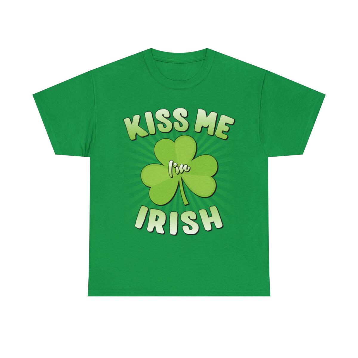 Kiss Me I m Irish Graphic Tee Shirt L