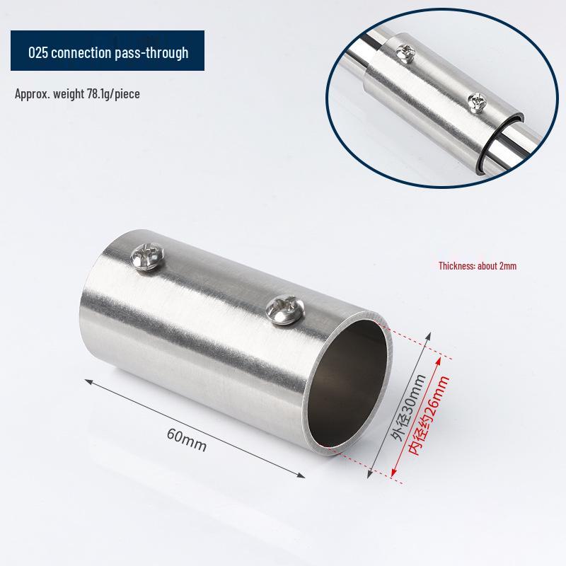 Stainless Steel Pipe Fittings for Clothes Racks and Shelves