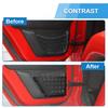 TESIN Metal Car Front Rear Door Storage Box Door Side Insert Organizer Box Pockets for Jeep Wrangler JK 2/4 Door 2011-2017