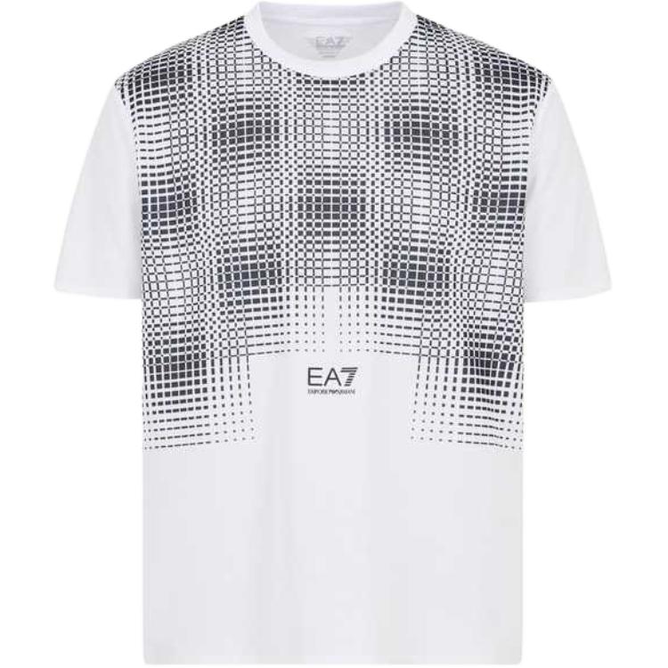 

Emporio Armani EA7 SS25 Printed Short Sleeve Crew Neck T-Shirt Men tops Cream-White 7M000172-AF13758-F0036 XL