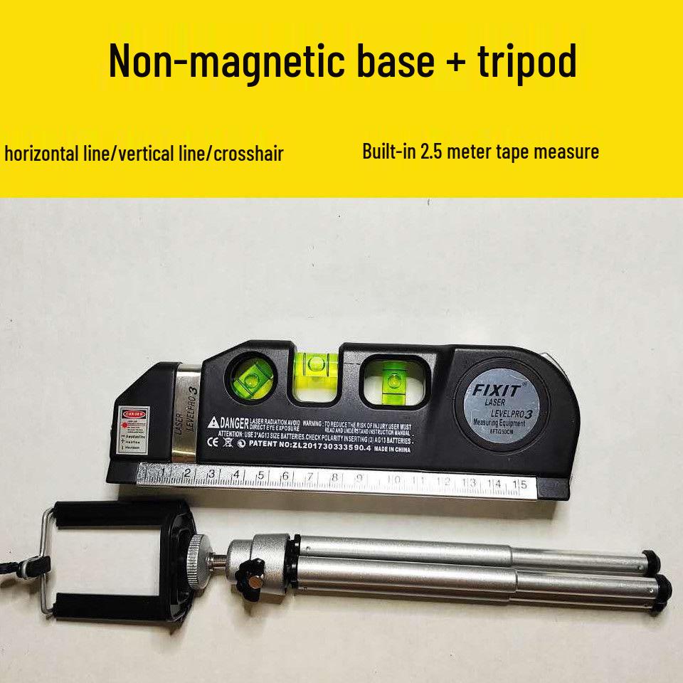 Proyector Láser Multifuncional: Cinta métrica de luz verde y nivelador infrarrojo