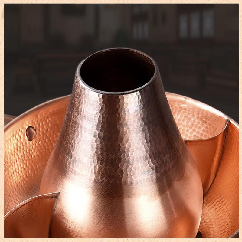 ZISIZ Hammered Copper Yuan-yang Hotpot