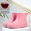 2024 Women's Fashionable Non-Slip Waterproof Rain Boots - Short Tube