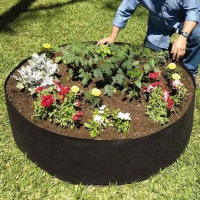 Fournitures de jardinage Sac de croissance en feutre Sac de plantation rond durable Résistant à l'usure Résistant à la saleté Sac de semis de plantation Fleur
