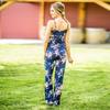 Floral Women Summer Long Wide Leg Pants Strappy Casual Beach Jumpsuit Us Romper