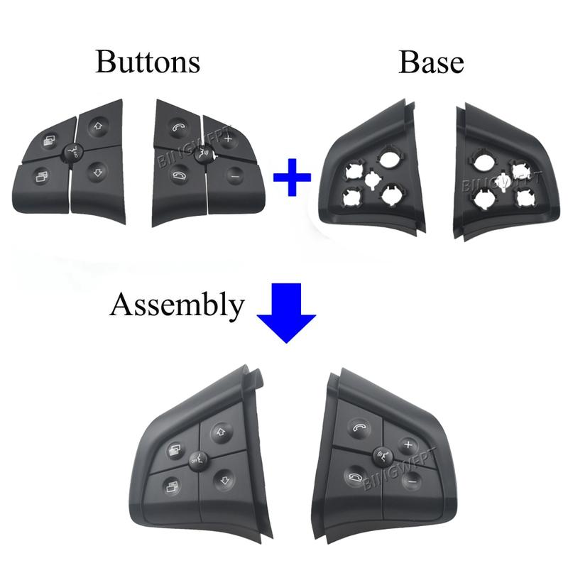 For Mercedes Benz GL ML R W164 W251 2006-2009 For B Class W245 2008-2011 Steering Wheel Buttons Control Switch Button