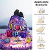 1PC Custom Name Love K-Pop Festival Outdooor Flannel Blankets Throw Blanket All-Season Throw Gift Bedspread for Couch, Bed, Camping Holiday Birthday G