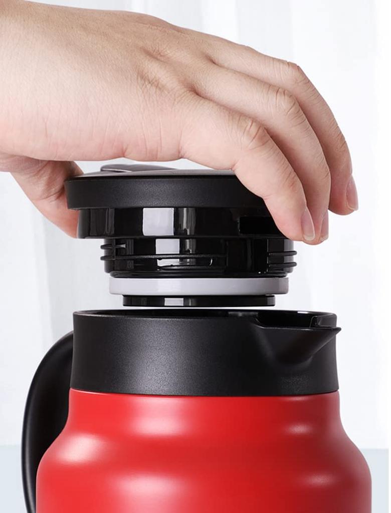 Thermal Tabletop Stainless Steel Tea Strain Vacuum Double Thermal Coffee Wide Easy to 800ml Q’foo Thermos, Pot, Included, Insulated, Walled, Stylish,