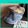 Autumn Fashion Retro Checkered Pattern Women Casual Beret For Use Outdoor