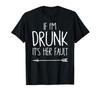 Dacă Beat Vina Ei Drăguț Amuzant Cel Mai Bun Prieten Eu Sunt E Tricou