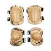 A set of Four Knees and Elbows,Airsoft Knee Elbow Protective Pads Combat Paintball Skate Outdoor Sports Safety Guard Gear