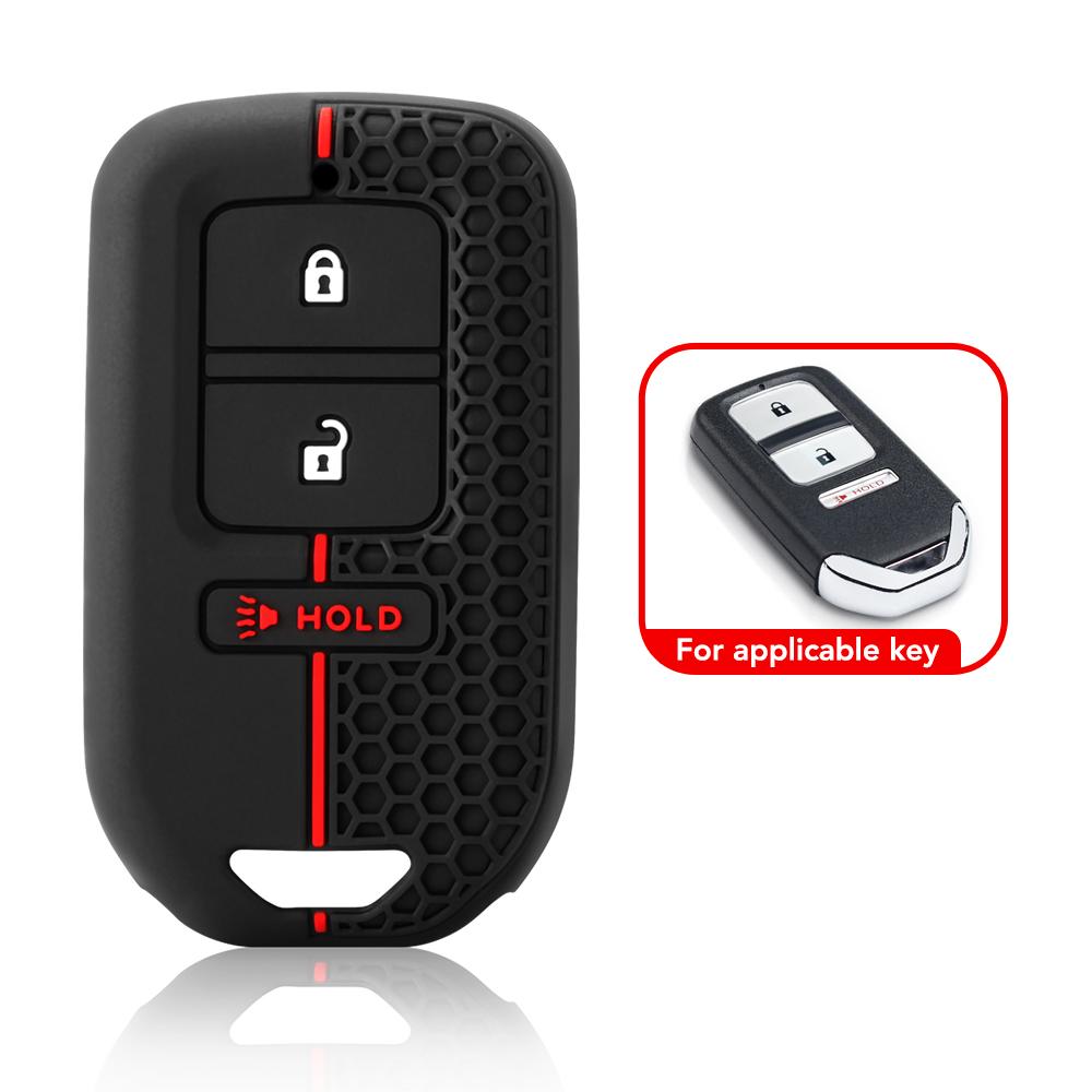 Fasion Silicone Car Remote Key Cover Case For Honda Accord Ex Exl Civic Crv Hrv Pilot Ridgeline - Pocketor