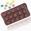 Multicavity Double Heart Summer Drink Ice Tray Love Shape Chocolate Candy Jelly Baking Tool Cake Decor Soap Candle Silicone Mold
