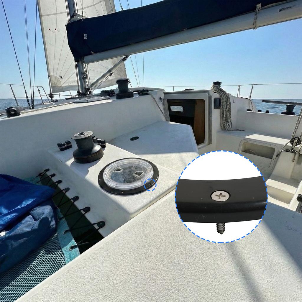 Rotating Lock 8 Inch Round Deck Inspection Access Hatches Cover ABS Material UV Resistant Suitable For Boats And Campers