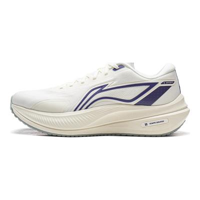 Li Ning Yueying 5 Cushioning, Wear Resistant Low Top Running Shoes Men's Ivory ARHW003-1