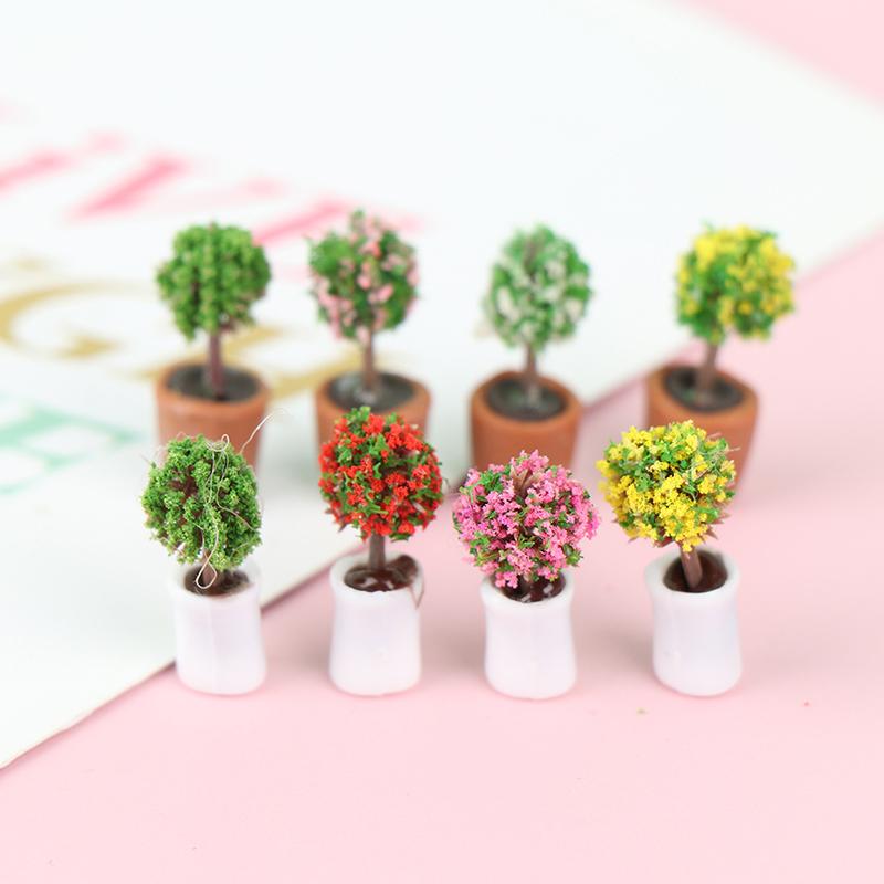 1:12 Dollhouse Miniature Green Potted For Home Decor Simulation Potted Plants IC 1:12 Dollhouse Miniature Green Potted For Home Decor Simulation Potted Plants IC