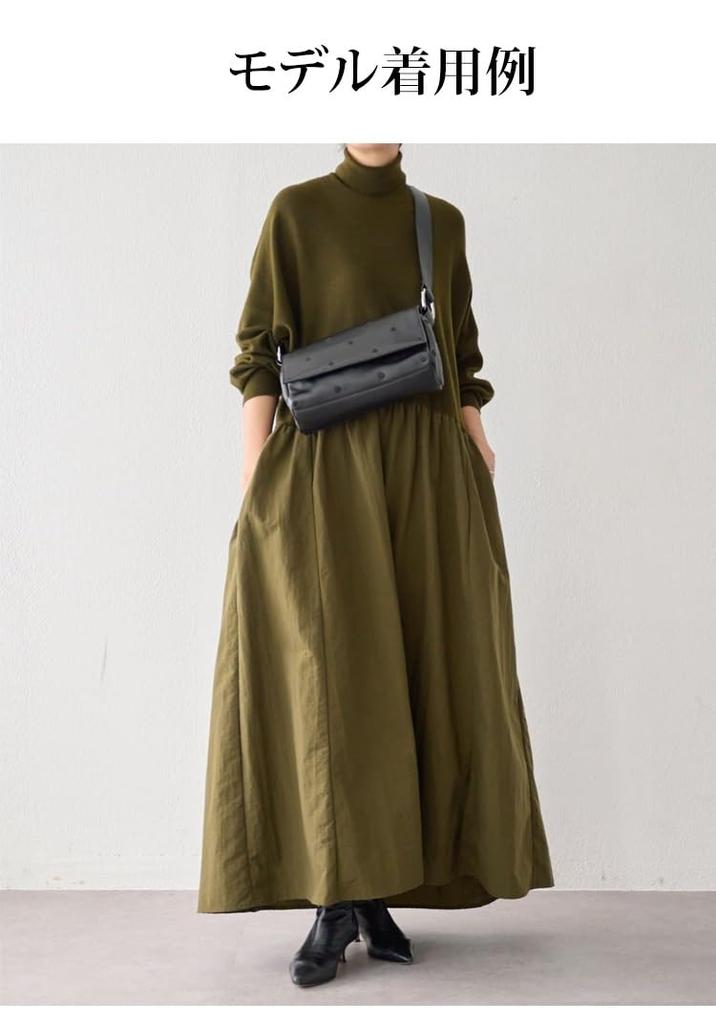 [ahomeone] Celebrity-Friendly Versatile Cord Bag for Women [Water-Repellent, 3-Way Multi-Purpose, Adjustable Length] Large Capacity, Lightweight, Dot