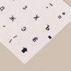 Round Keyboard Sticker Transparent Keyboard Cover English/Korea/Russian/Arabic Sticker For Dust Protection Laptop Accessories