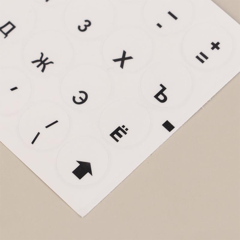 Round Keyboard Sticker Transparent Keyboard Cover English/Korea/Russian/Arabic Sticker For Dust Protection Laptop Accessories
