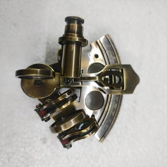 7.62 Cm Brass Kelvin Hughes Sextant London 1937 Marine Navigational Instrument Wedding Anniversary Birthday Christmas Fathers Mothers Gift