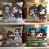 Fashion M-MMo Dao Zu Shi Cushion Cover Soft Washable Pillow Case Multi-Scene for Couch Bed Travel Office Use