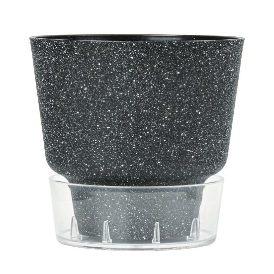 Self-Watering Flowerpot Plant Pot with Visual Reservoir Drainage Hole Self Watering Planter with Absorbent Rope for Indoor Outdoor Plants