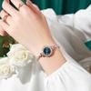 Fashion Diamond Round Women's Watch with Free Adjustment Bracelet Watch Women's Quartz Watch