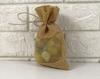 Darling Souvenir Gray 20 Wedding Burlap Favor Bags Drawstring Storage Pouch Gift Bag Wedding Jute Sack Art Crafts -7 x 5