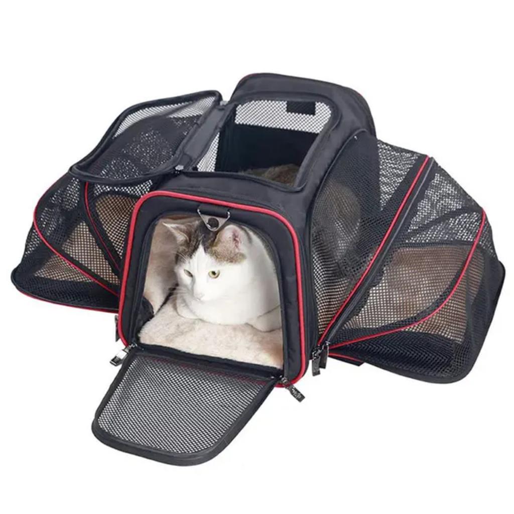 New Convenient, Portable, Foldable, and Breathable Pet Carrier Backpack - Lightweight Shoulder Bag Handbag for Easily Transporti