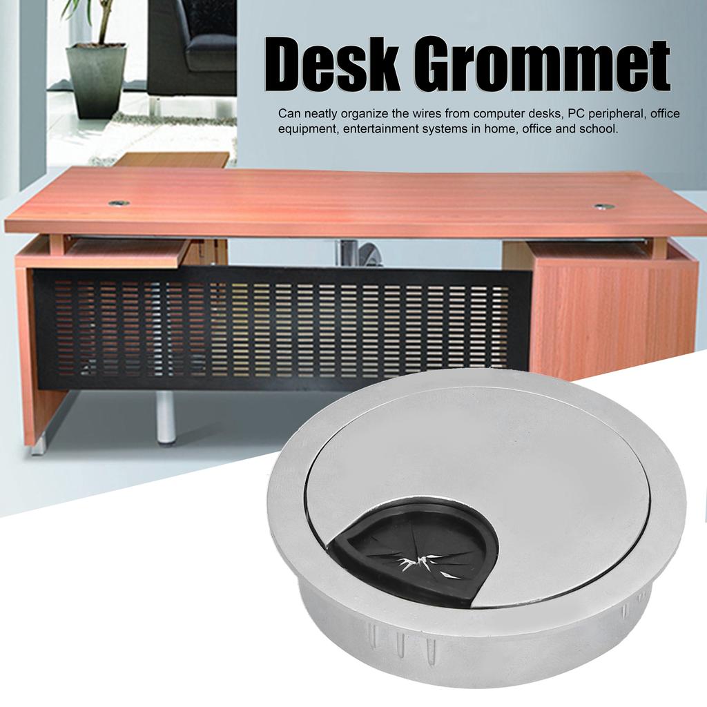 4 Set Desk Cable Wire Grommet PC Computer Desk Cord Grommet Cable Hole Cover Organizers