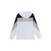 Li-Ning Sports Fashion Series Color Block Hooded Drawstring Loose Jacket Autumn Men Outerwear White AFDQ045-1