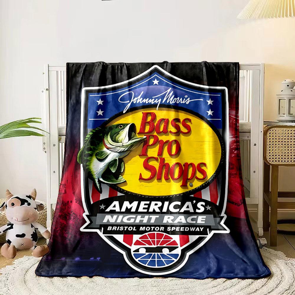Johnny Morris Bass Pro Shops Blanket Printed Blanket for Living Room Bed Couch Lunch Break Soft Cozy Blanket for Friend's Festival Gift
