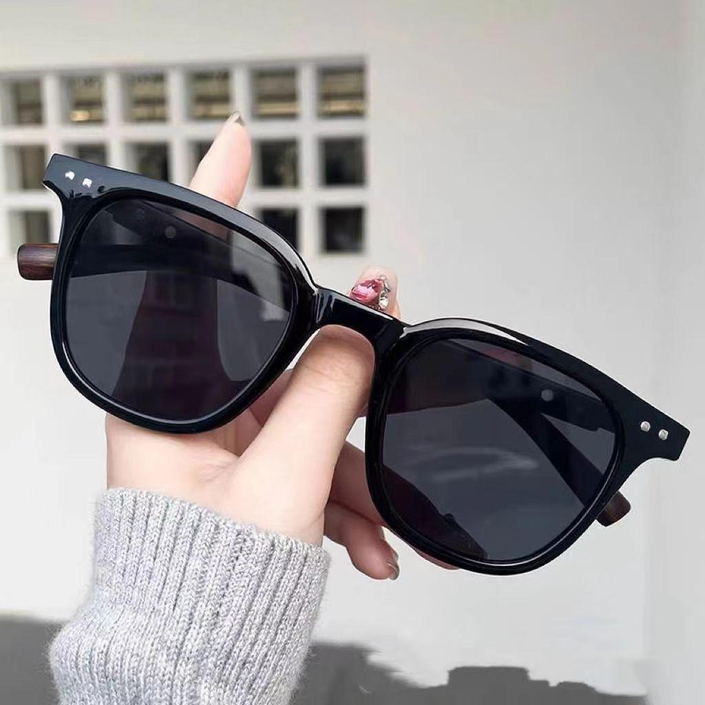 Trendy Retro Wood Grain Polarized Sunglasses for Women and Men New Square Frame Sun Glasses Cycling Eyewear Outdoor Street UV400