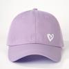 Solid color love printed baseball cap for both men and women, suitable for casual and versatile travel, sun protection, and gath