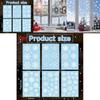 Christmas Snowflake Static Cling Window Decals For Holiday Decor Set Of Six Pvc
